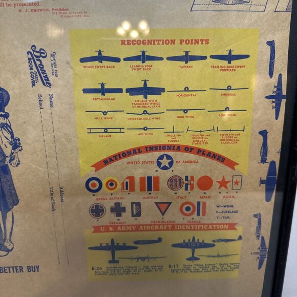 WW11 COCA-COLA FRAMED 1940’s BOOK COVER VERY RARE - Picture 4 of 10